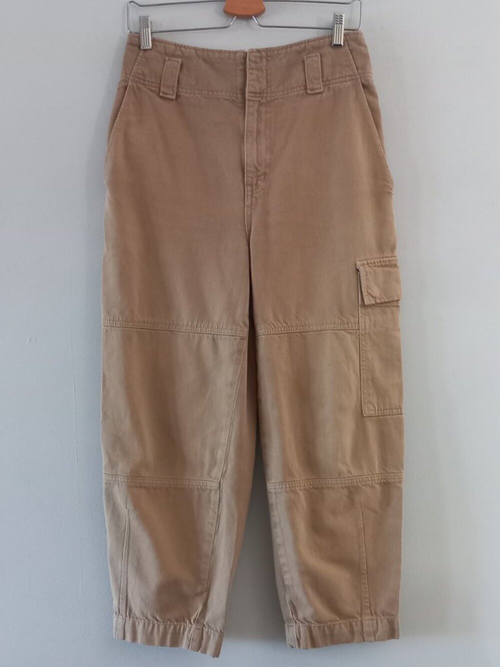 ÉTICA tan barrel leg jeans